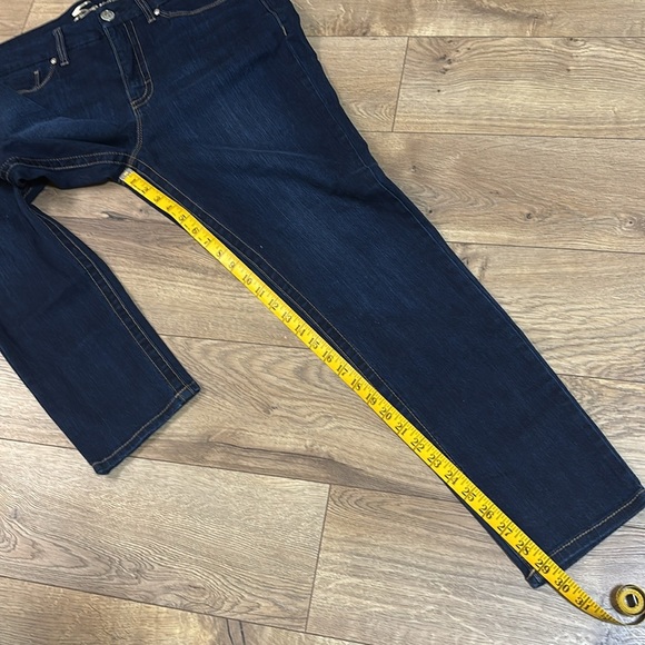 Seven 7 Tummyless High Rise Skinny Blue Denim Jeans womens size 16 - Picture 6 of 10